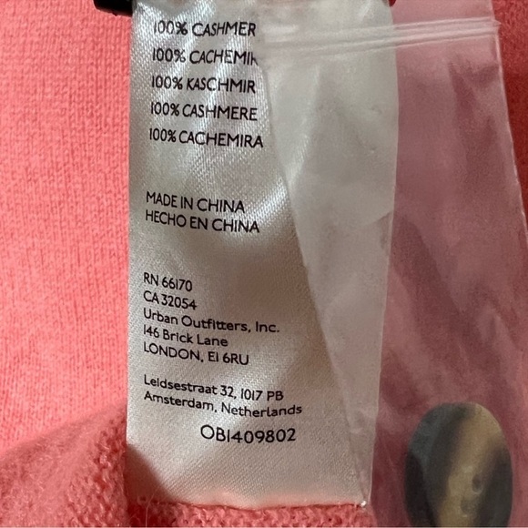 NWOT Free People 100% Cashmere Button Collar Cardigan - Picture 11 of 14